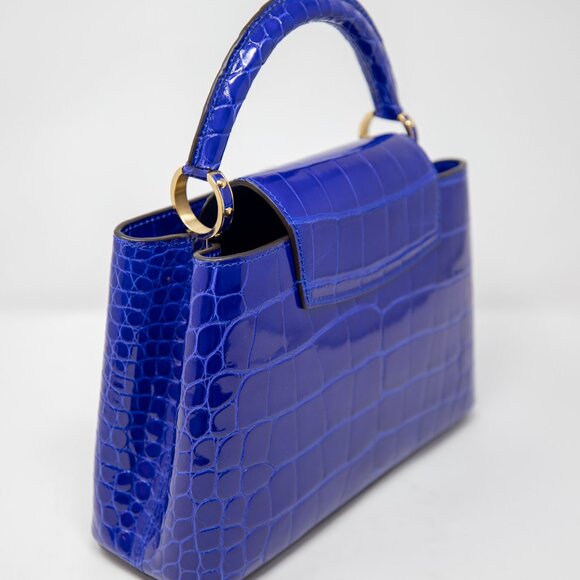 Louis Vuitton BNIB Capucines BB Bag- Santorini Blue exotic leather - Picture 6 of 16